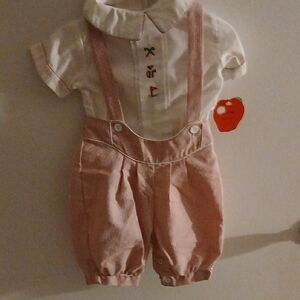 Charming Pink Kids Overalls with Suspenders